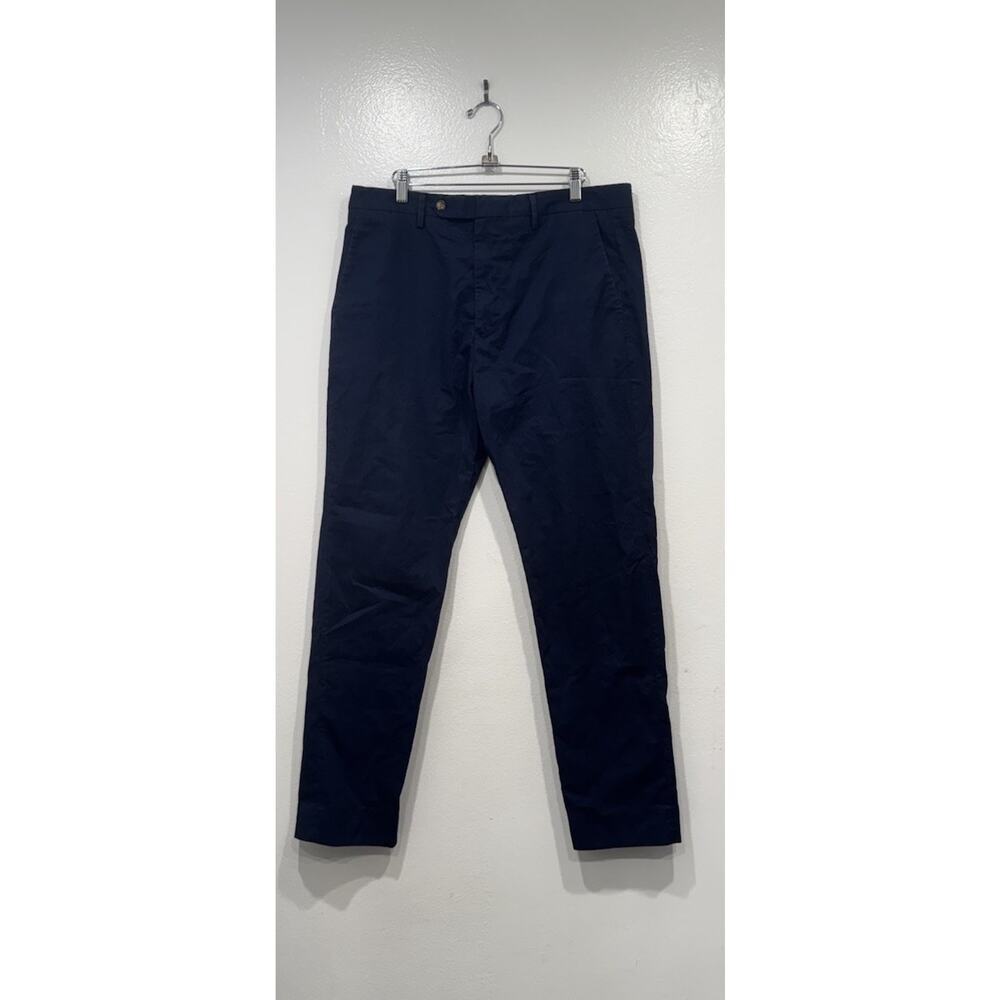Reiss Navy Blue Pants Men’s‎ Size 34 Antibe Cotton Blend Casual Everyday Preppy
